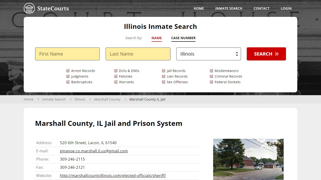 Marshall County IL Jail Inmate Records Search, Illinois - State Courts